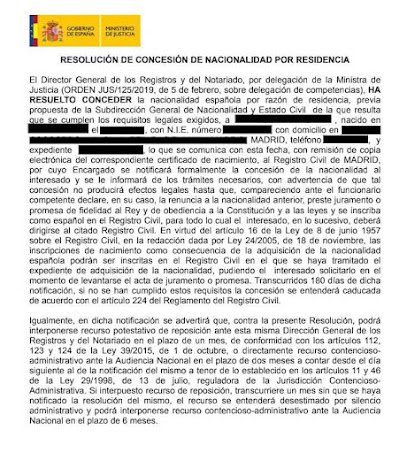 Foto de Solicitud de Nacionalidad Española GA